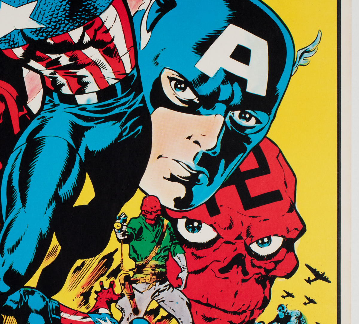 Captain America Vintage 1970s US Poster, Steranko - detail
