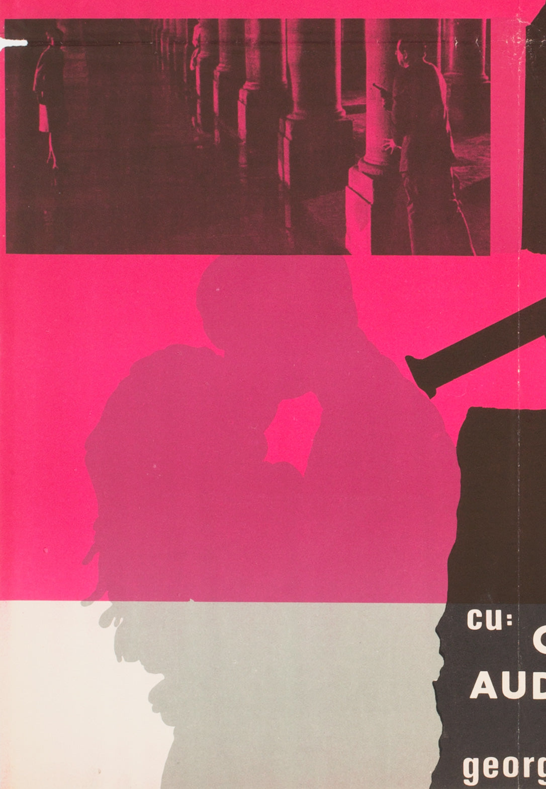 Charade 1963 Romanian Film Poster - detail