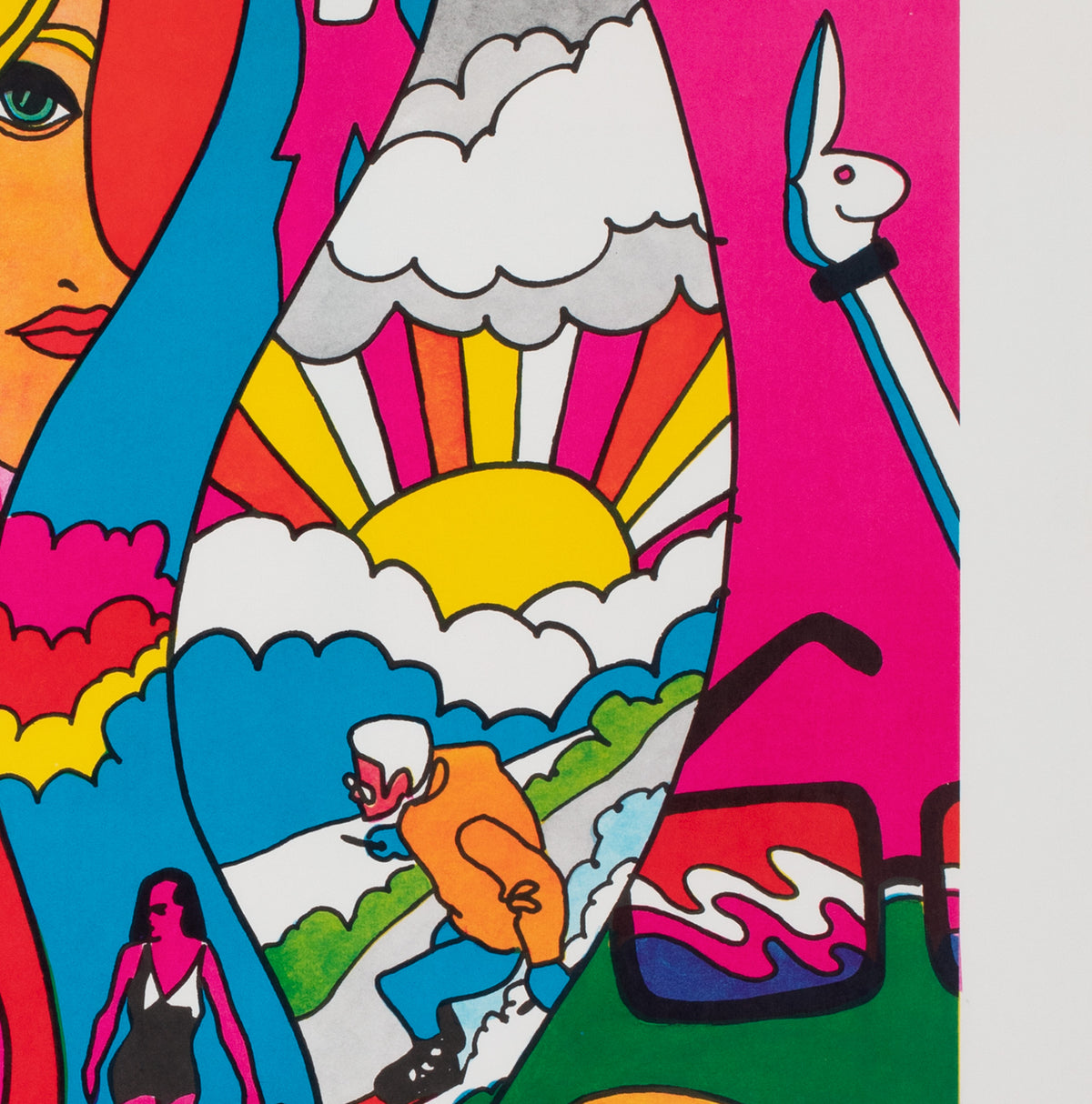 Chicago Libra 1970s American Poster - detail