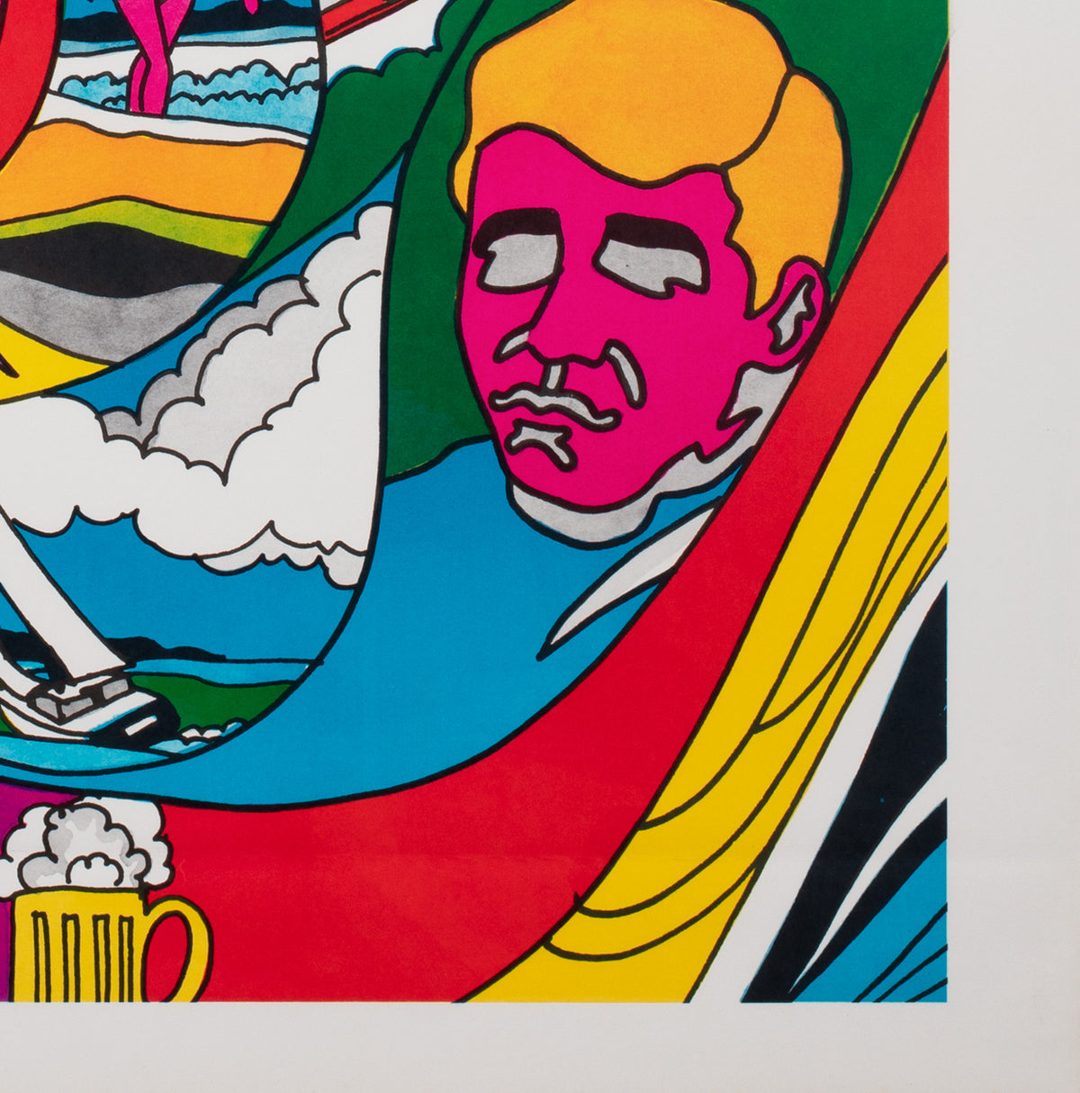 Chicago Libra 1970s American Poster - detail