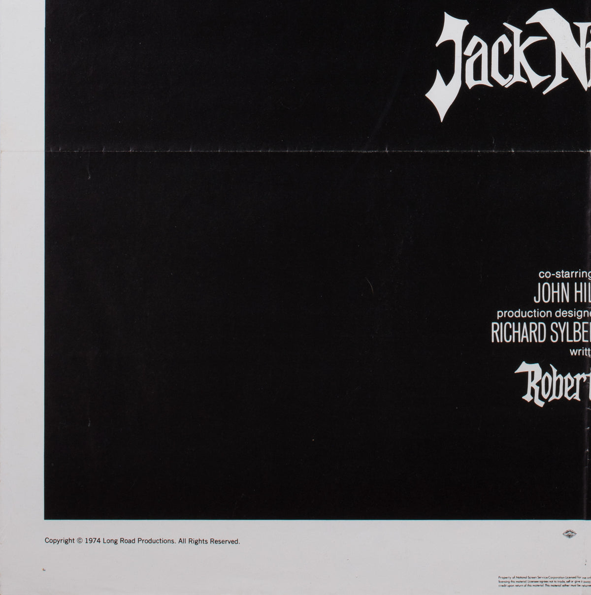 Chinatown 1974 US 1 Sheet Film Movie Poster, Pearsall - detail