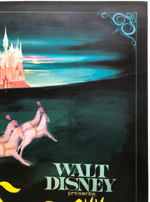 Cinderella R1960s French Grande Film Poster Disney - detailX