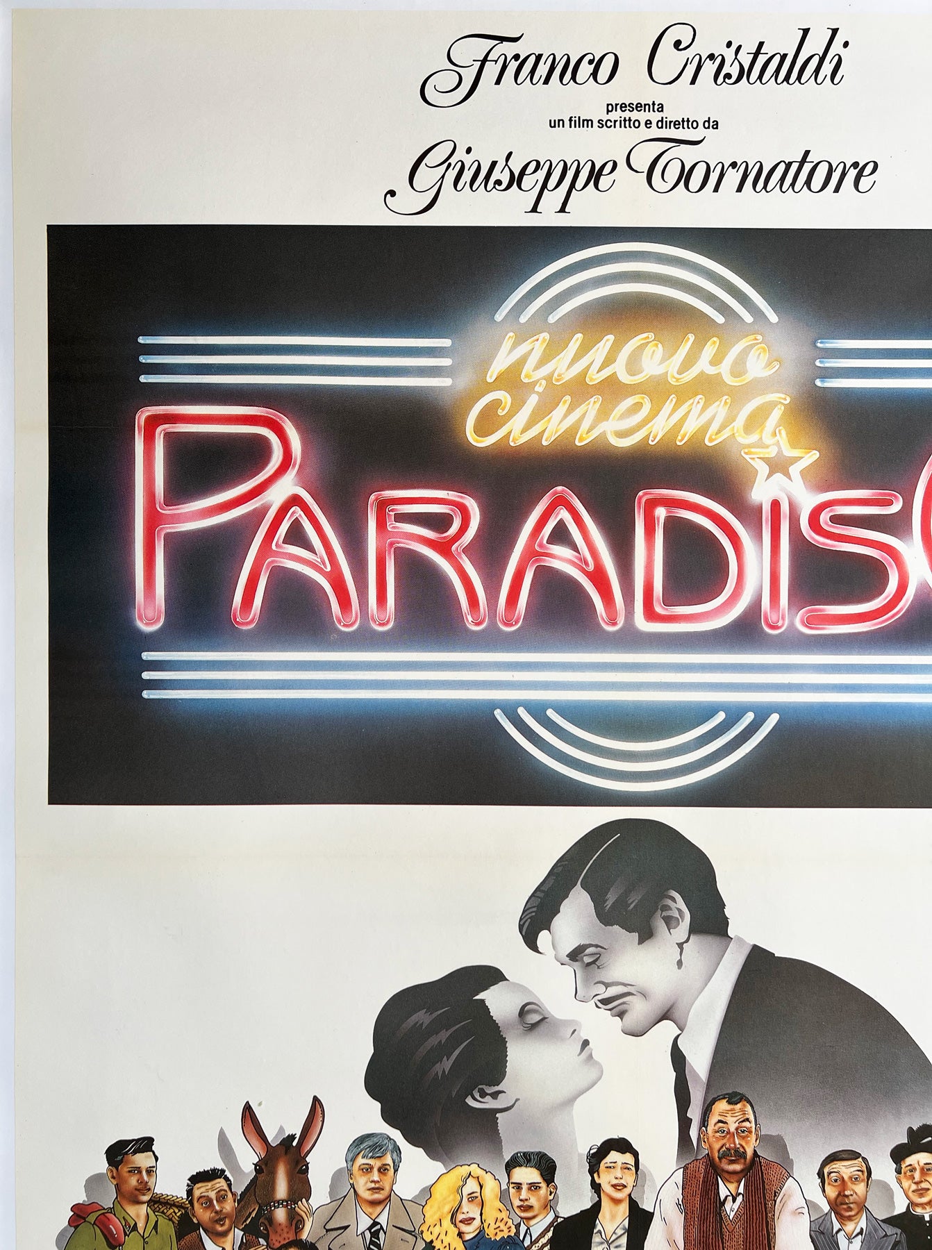 Cinema Paradiso 1989 Italian 2 Foglio Film Poster, Cecchini - detail