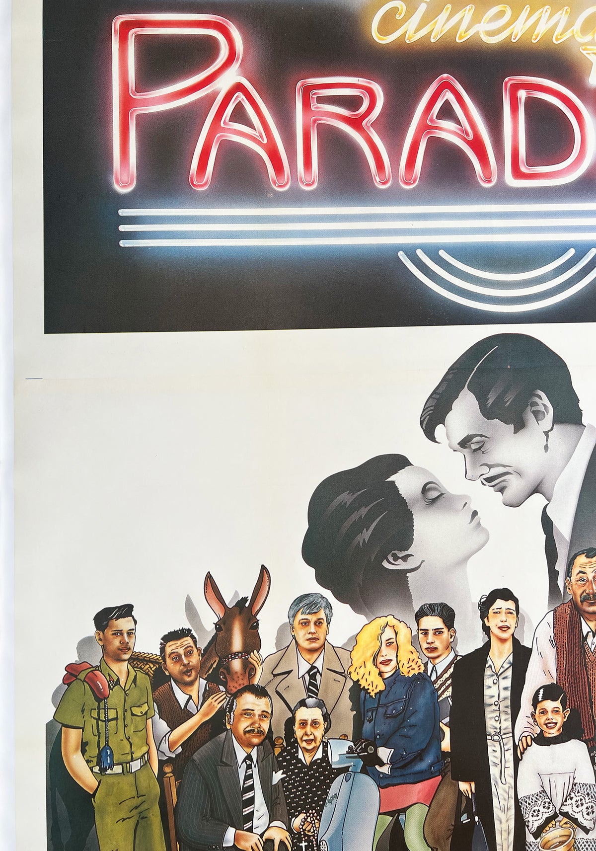 Cinema Paradiso 1988 Italian 4 Foglio Film Movie Poster, Cecchini - detail