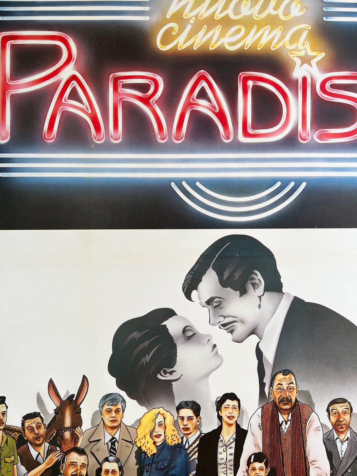 Cinema Paradiso 1988 Italian 4 Foglio Film Movie Poster, Cecchini - detail