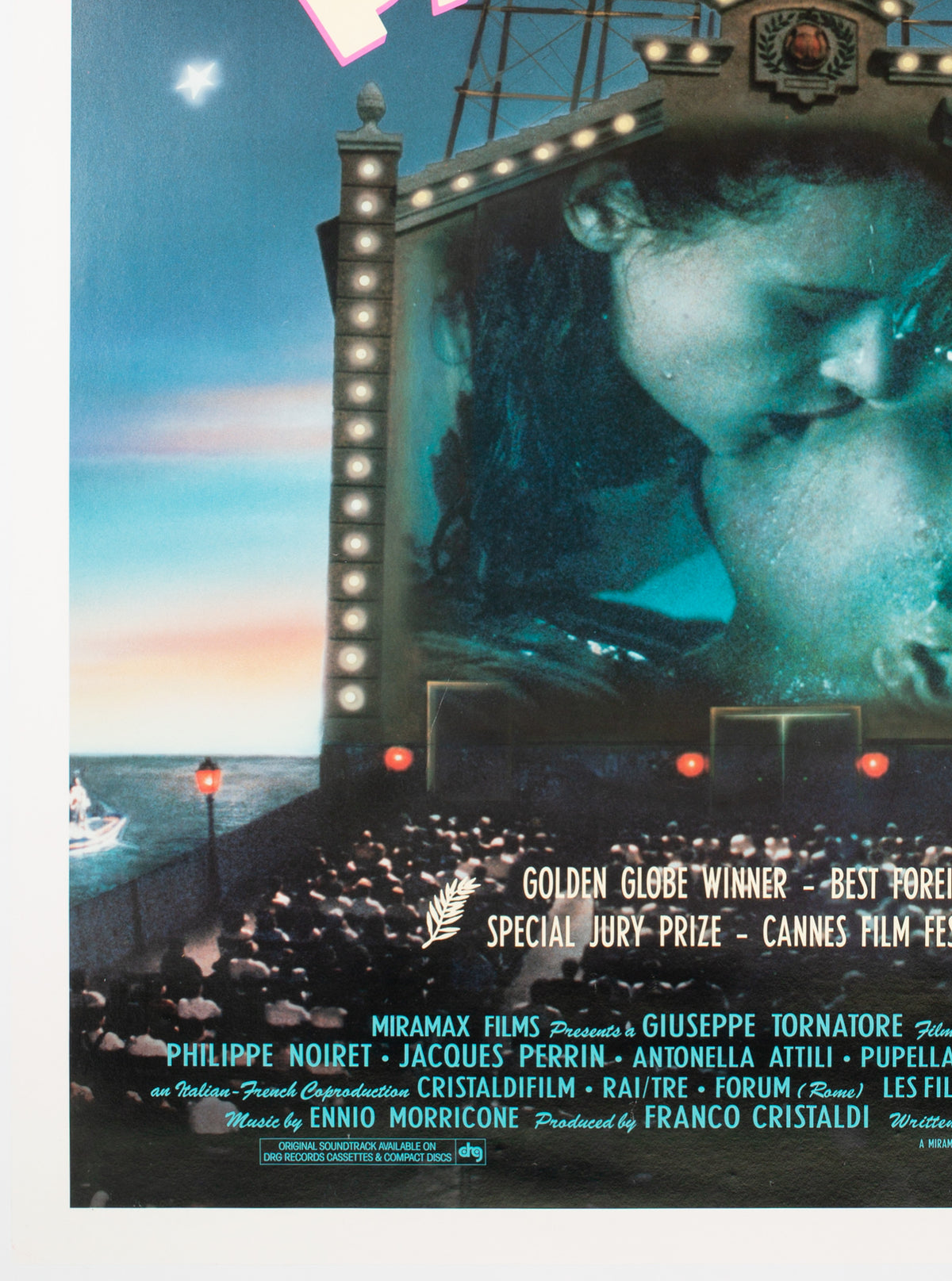 Cinema Paradiso 1990 Original US Film Movie Poster - detail