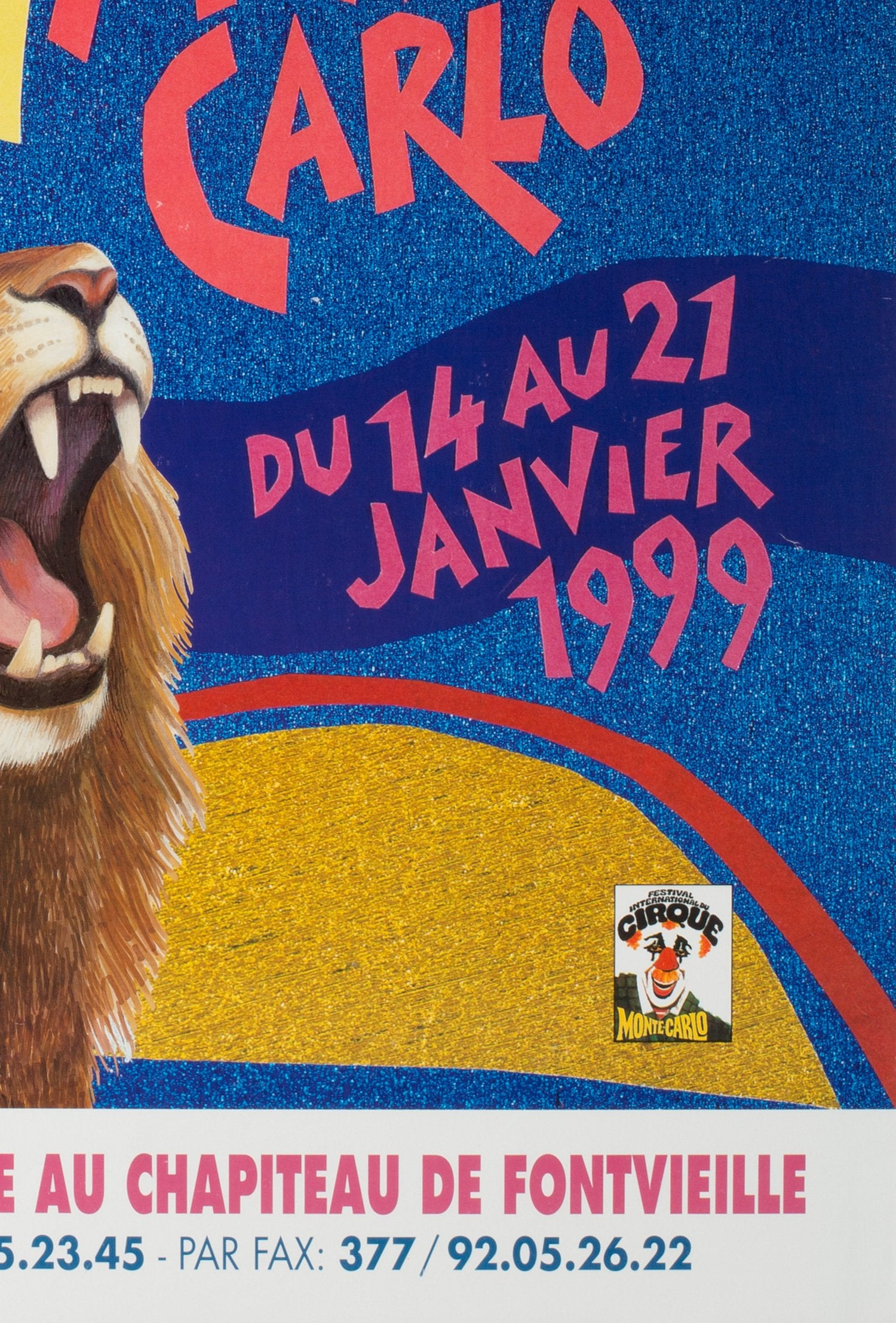 French Cirque Poster -  Monte Carlo 1999