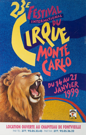 French Cirque Poster -  Monte Carlo 1999