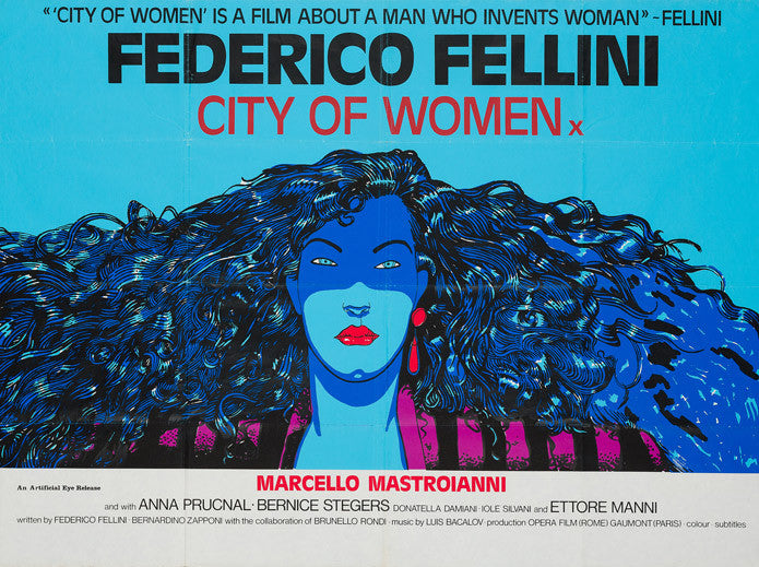 City of Women (La Citta’ Delle Donne) original quad film movie poster