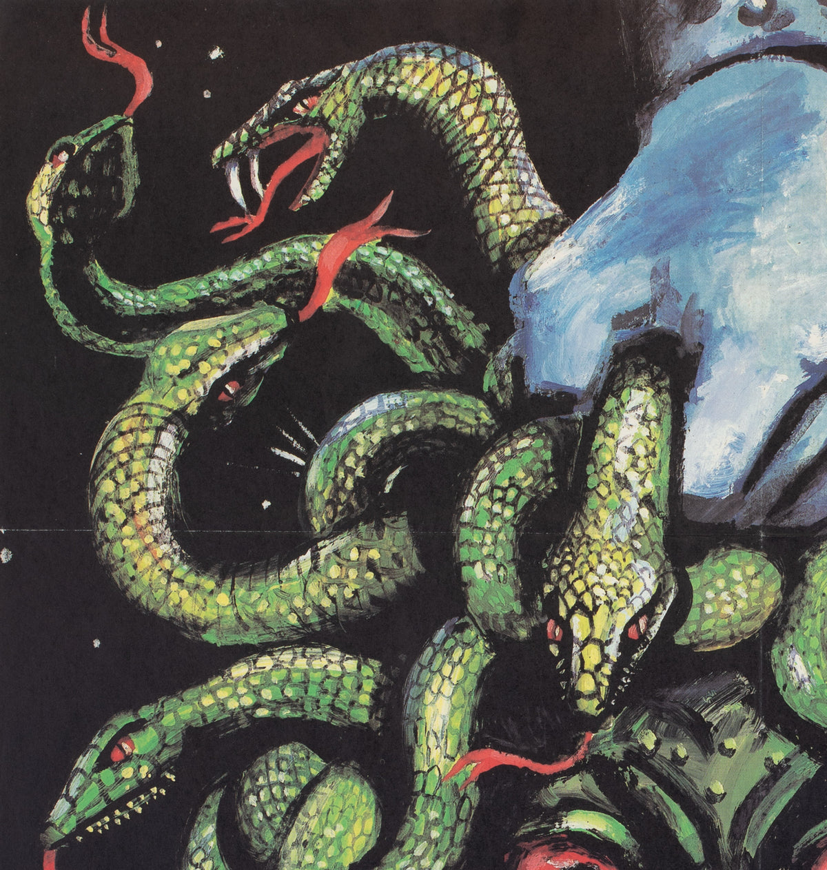 Clash of the Titans 1985 East German Film Poster - detail