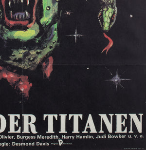 Clash of the Titans 1985 East German Film Poster - detail