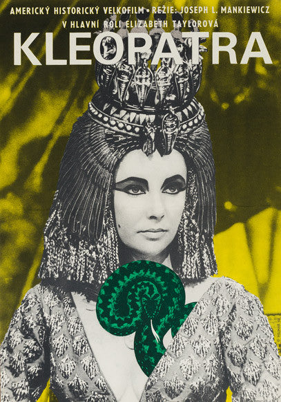 Cleopatra 1966 original Czech film movie poster