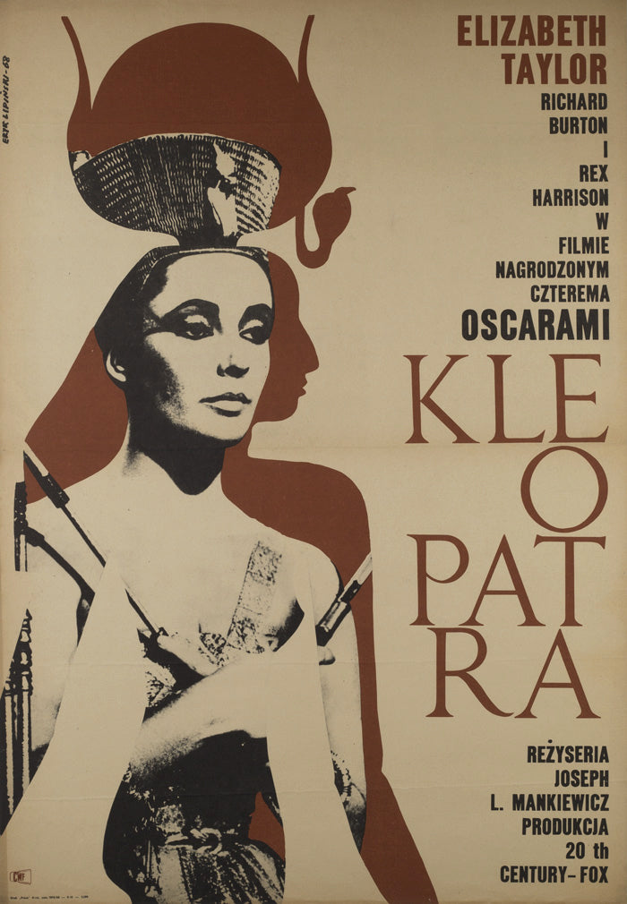 Cleopatra 1968 Polish A1 Original Film Movie Poster