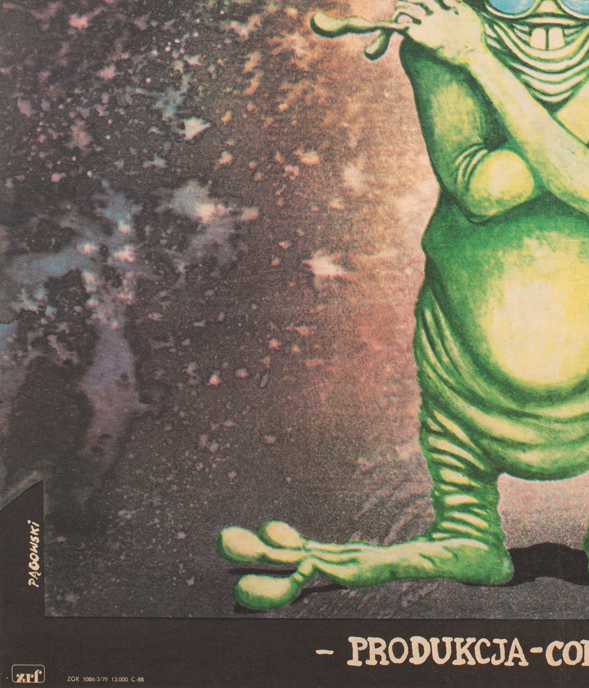 Close Encounters of the Third Kind 1979 Polish Film Poster, Pagowski - detail