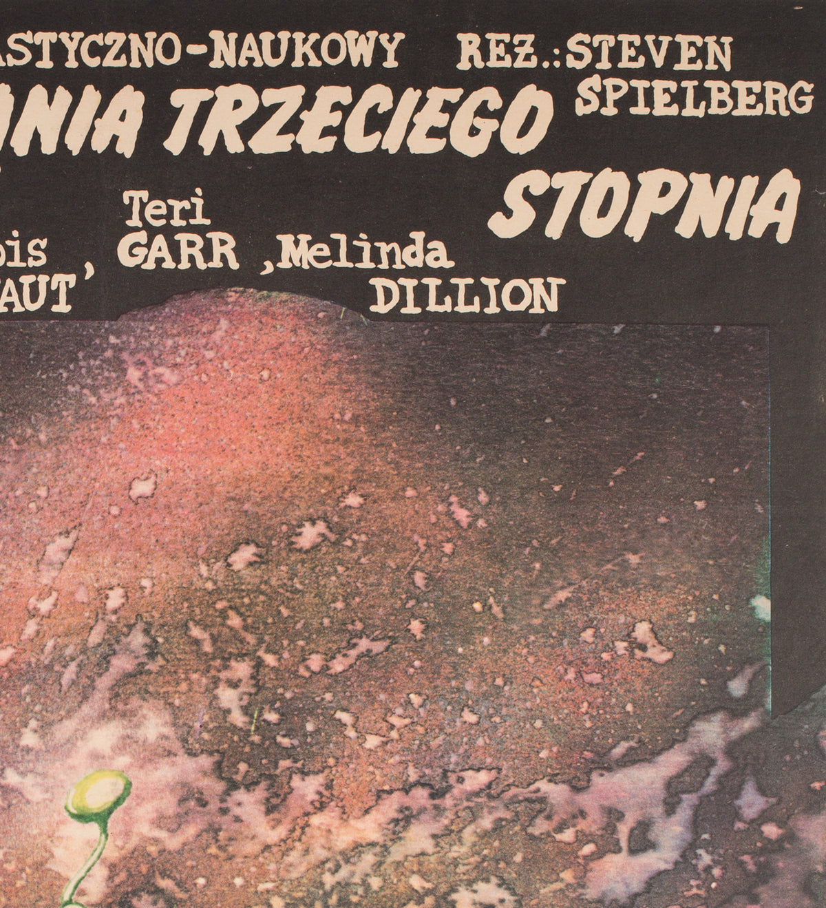 Close Encounters of the Third Kind 1979 Polish Film Poster, Pagowski - detail