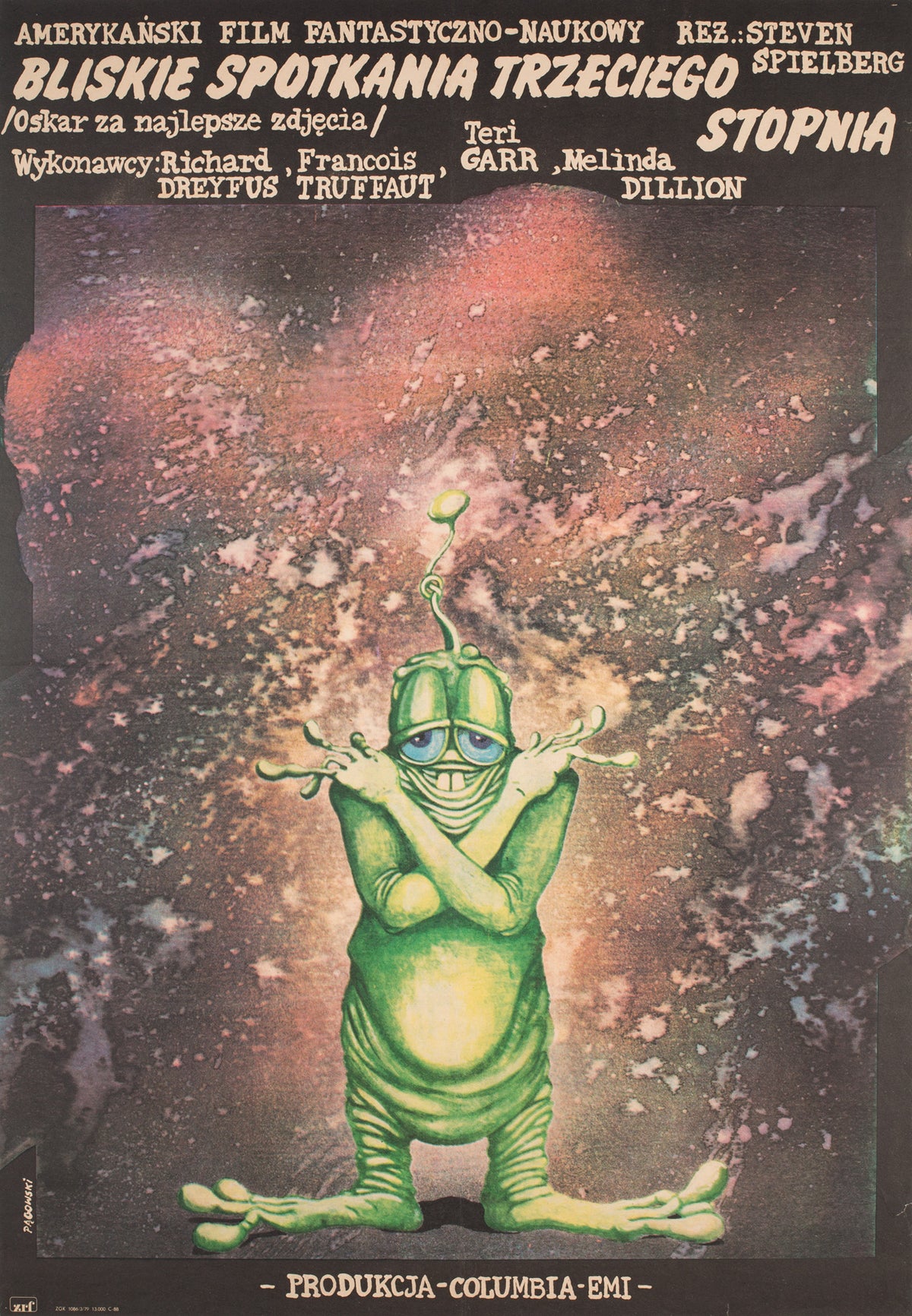Close Encounters of the Third Kind 1979 Polish Film Poster, Pagowski