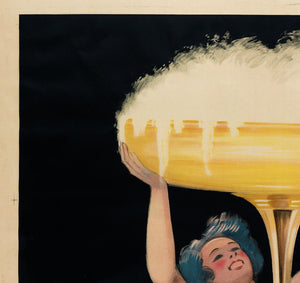 Contratto 1922 Vintage French Alcohol Advertising Poster, Leonetto Cappiello - detail