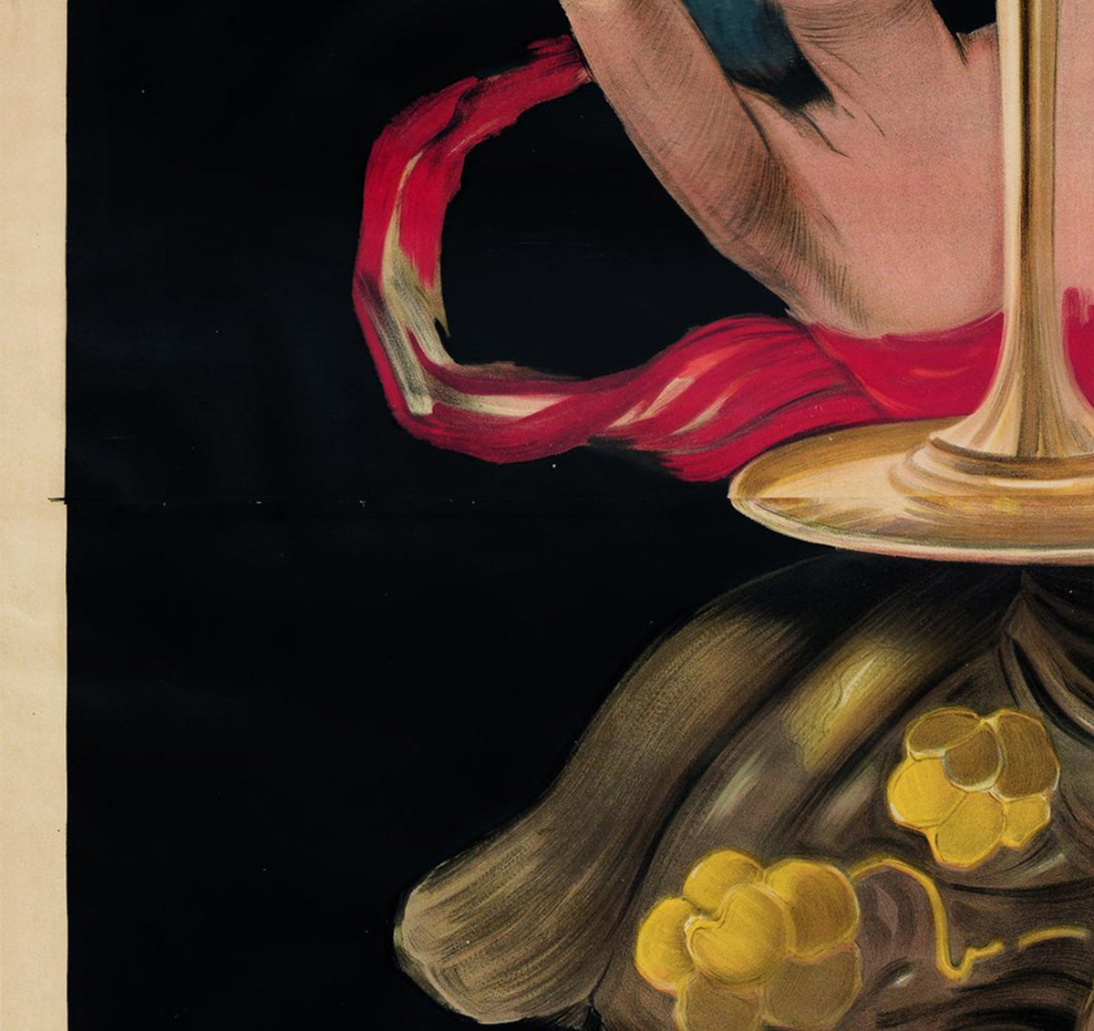 Contratto 1922 Vintage French Alcohol Advertising Poster, Leonetto Cappiello - detail