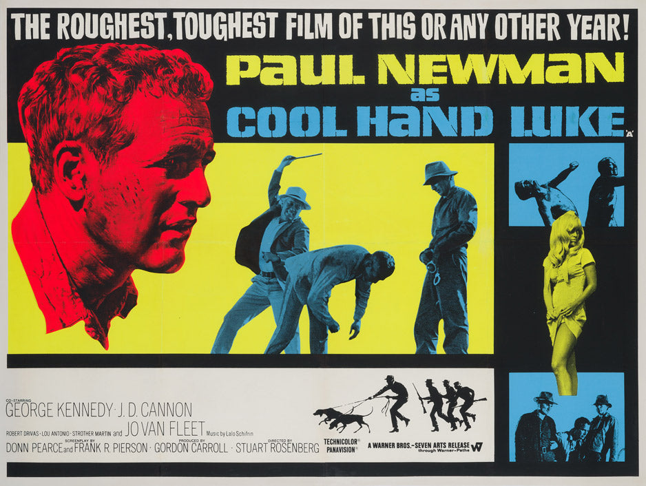 Cool Hand Luke 1967 UK Quad Film Poster