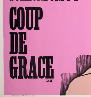 Coup De Grace 1974 Academy Cinema UK Quad Film Poster, Strausfeld - detail