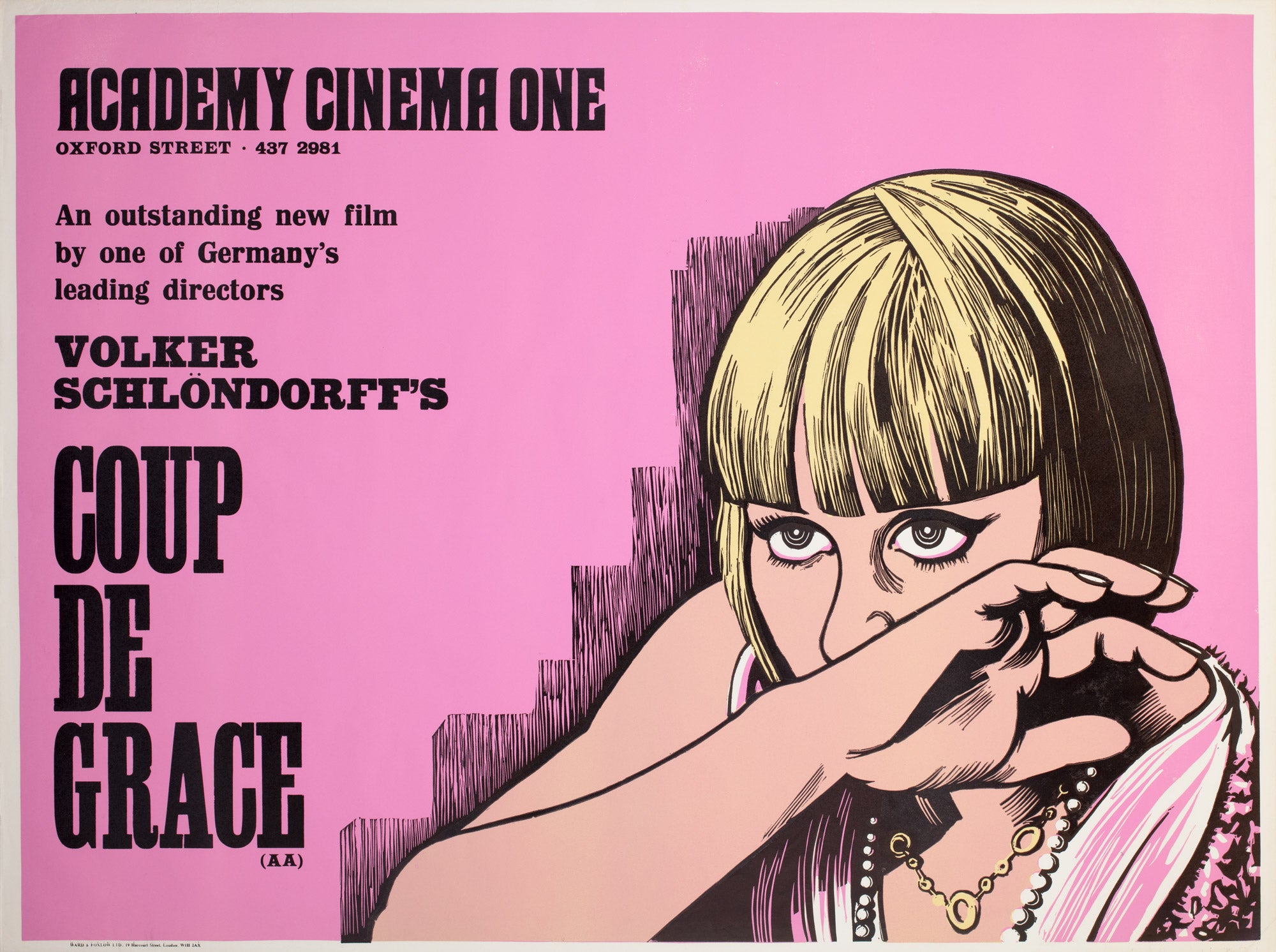 Coup De Grace 1974 Academy Cinema UK Quad Film Poster, Strausfeld