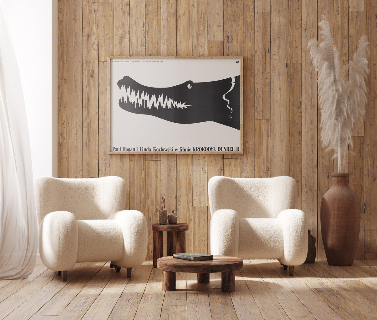 Crocodile Dundee 2 1989 Polish Film Movie Poster, Mieczyslaw Wasilewski
