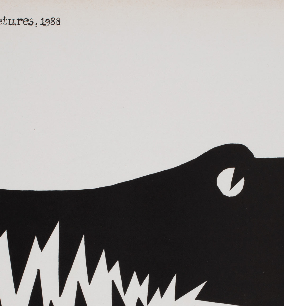 Crocodile Dundee 2 1989 Polish Film Movie Poster, Mieczyslaw Wasilewski - detail