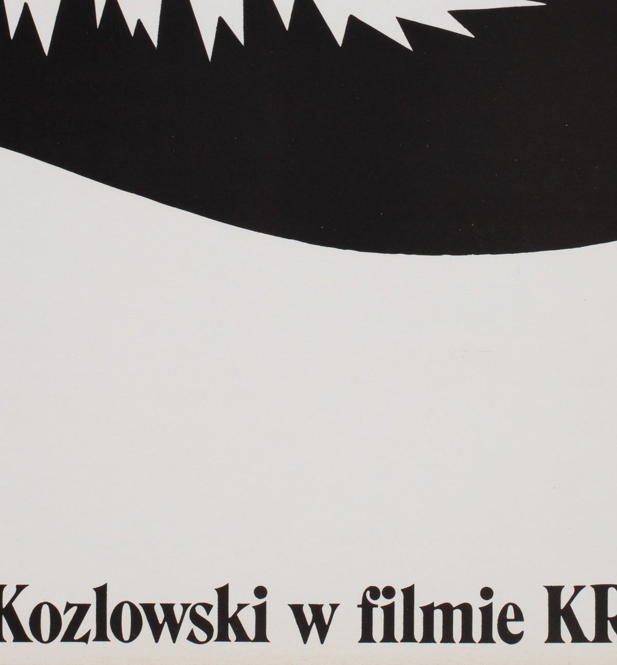 Crocodile Dundee 2 1989 Polish Film Movie Poster, Mieczyslaw Wasilewski - detail