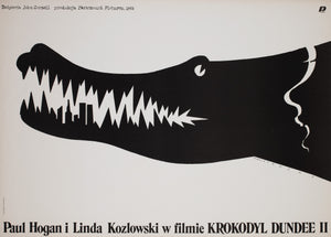 Crocodile Dundee 2 1989 Polish B1 Film Poster, Wasilewski