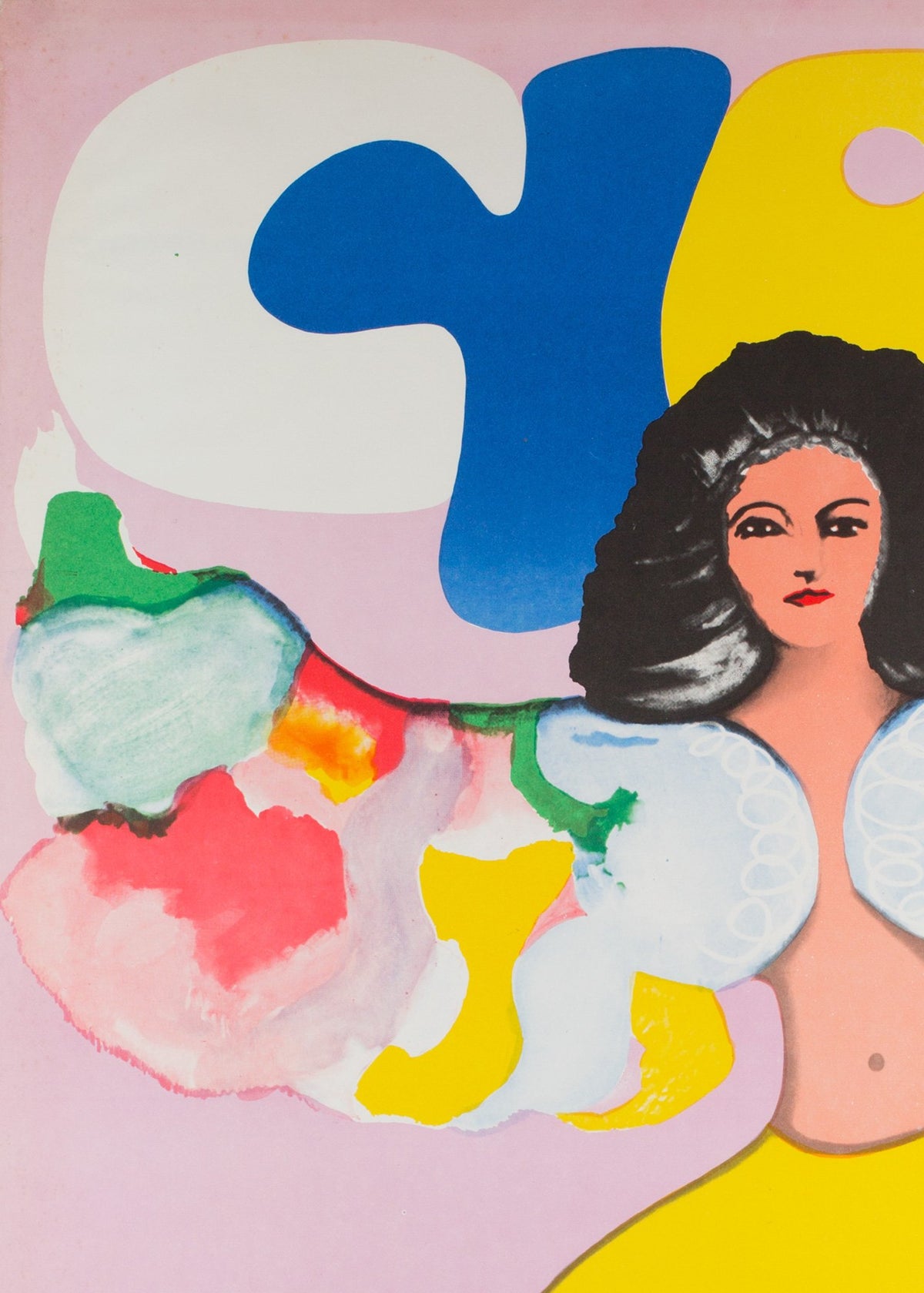 CYRK Girl on Unicycle R1976 Polish Circus Poster, Urbaniec - detail