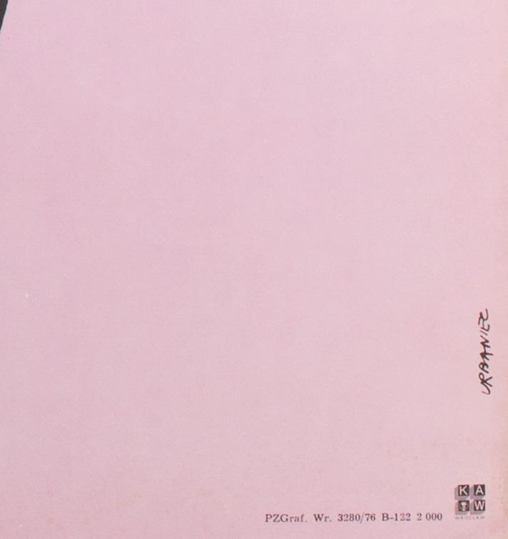 CYRK Girl on Unicycle R1976 Polish Circus Poster, Urbaniec - detail