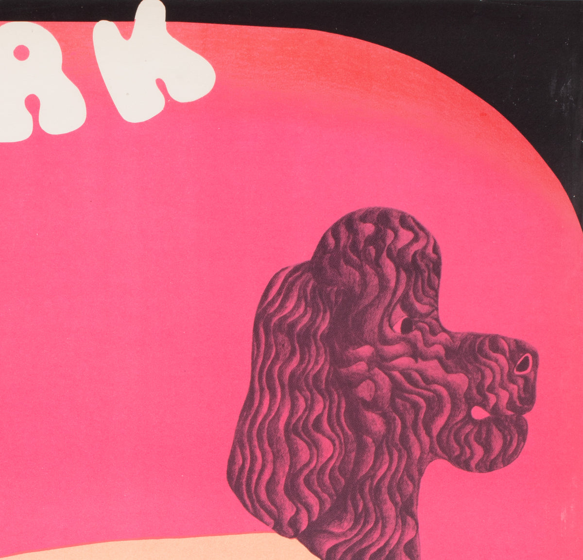 Cyrk Balancing Poodles 1971 Polish B1 Circus Poster, Danuta Zukowska - detail