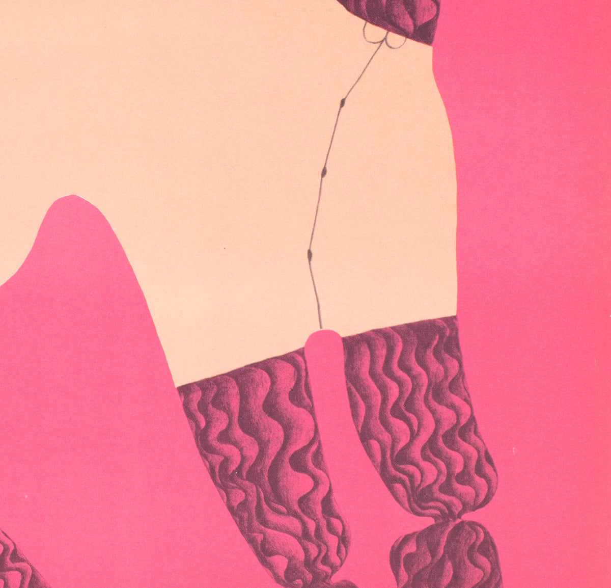 Cyrk Balancing Poodles 1971 Polish B1 Circus Poster, Danuta Zukowska - detail