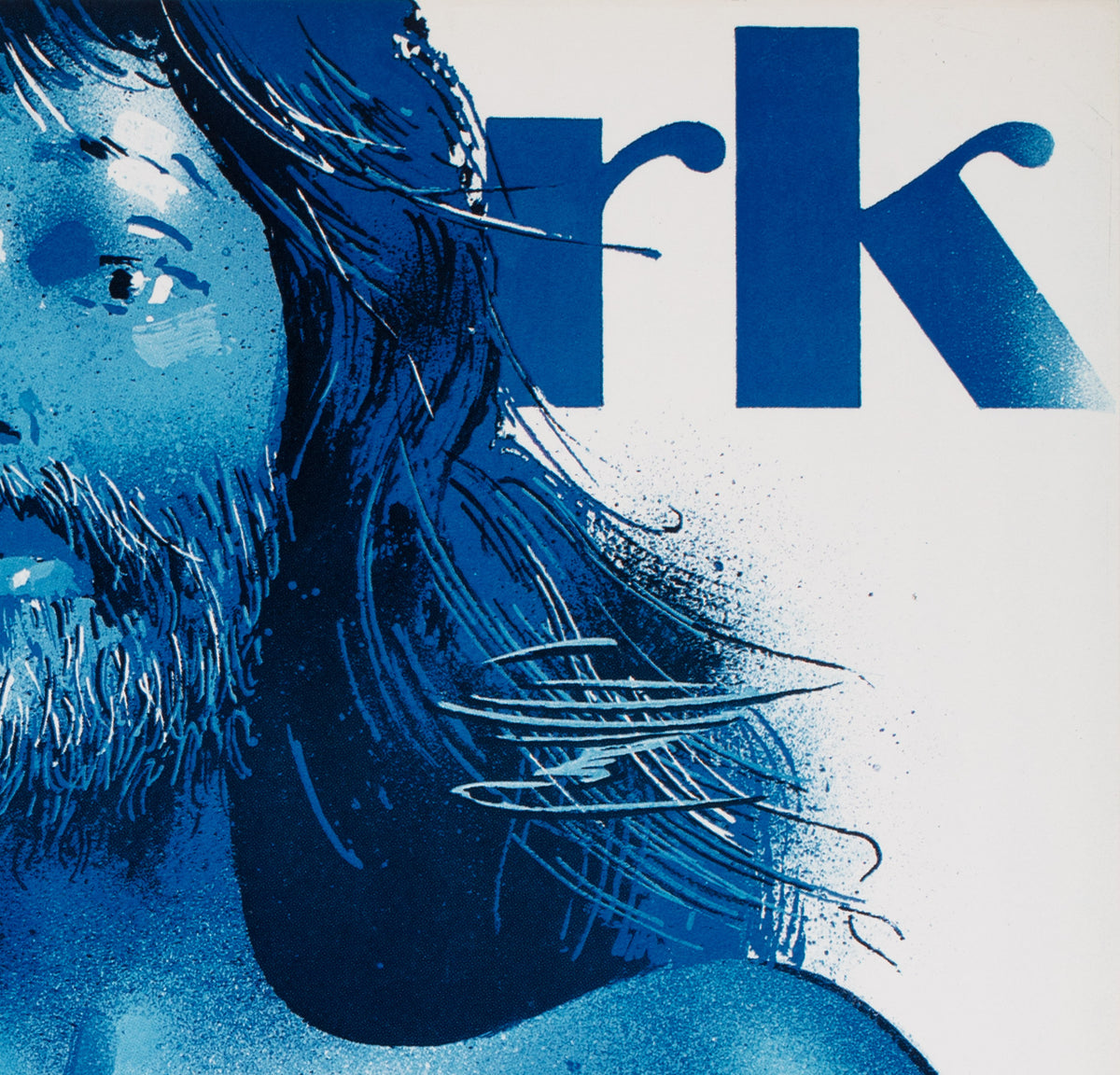 Cyrk Bearded blue lady 1983 Polish Circus Poster, Waldemar Swierzy - detail