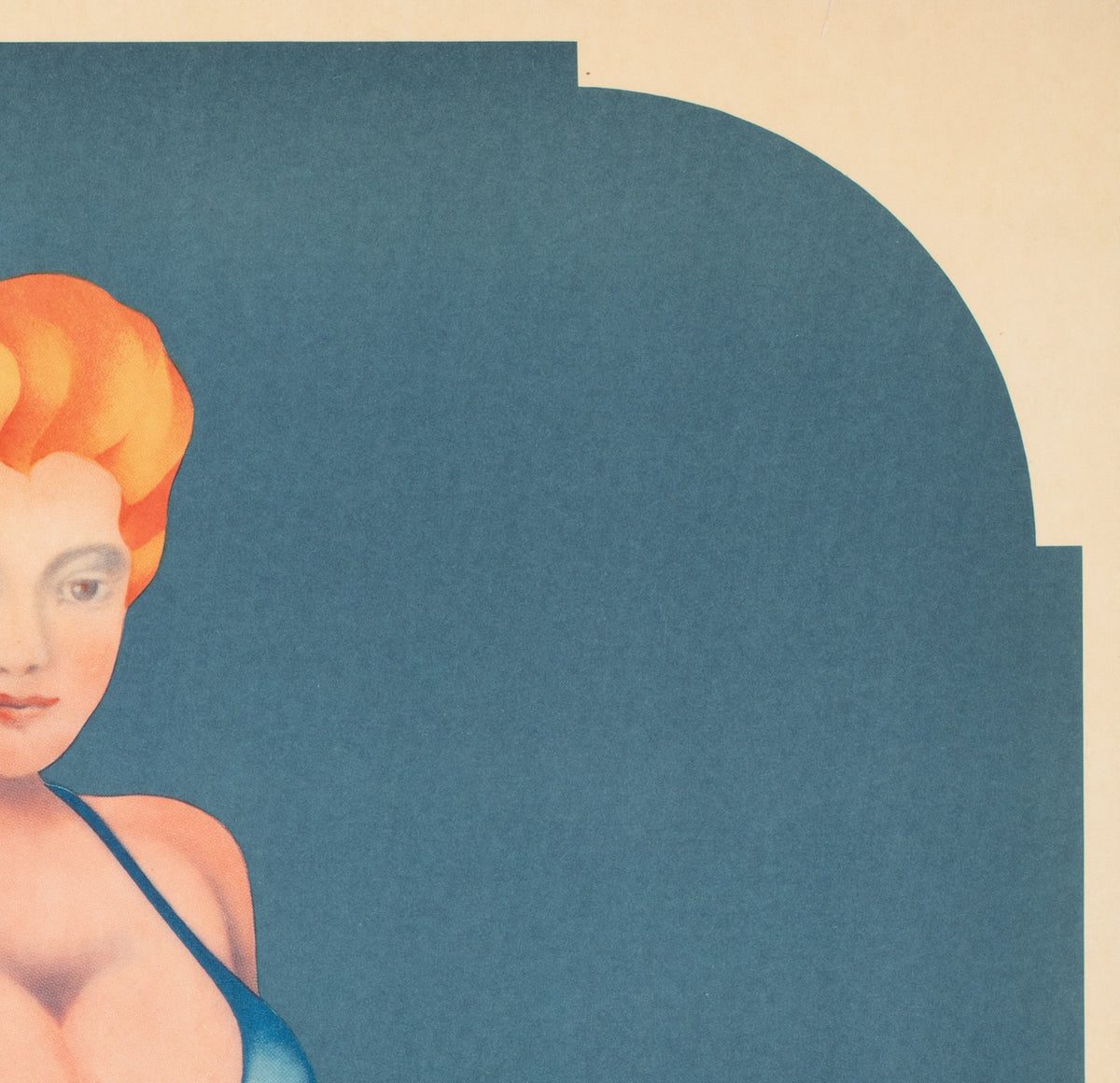 Cyrk Bikini Aerialist 1975 Polish Circus Poster, Milach - detail