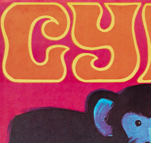Cyrk Chimpanzee Cyclist R1980 Polish Circus Poster, Gorka - detail 
