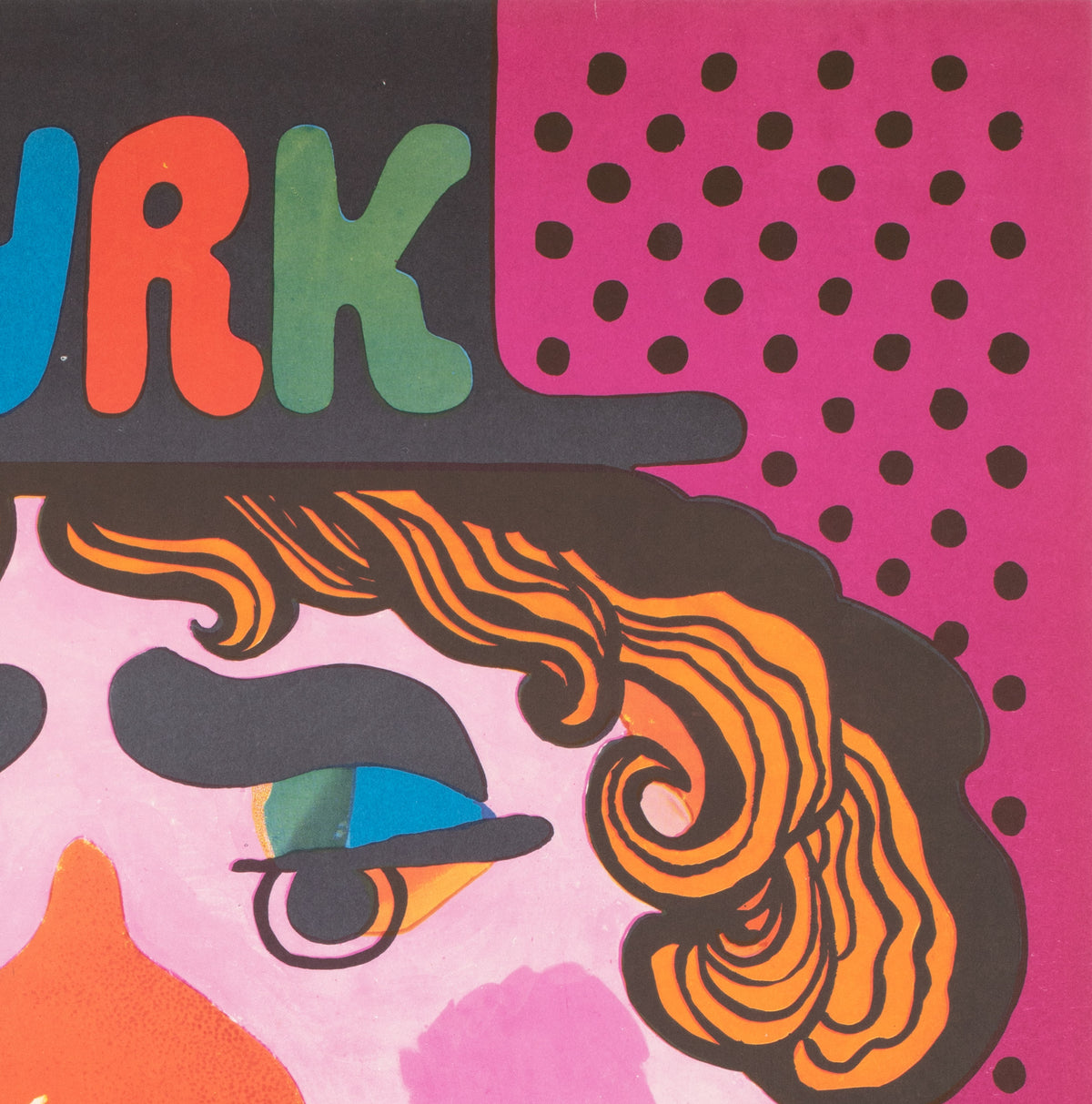 Cyrk Clown 1974 Polish Circus Poster, Bocianowski - detail