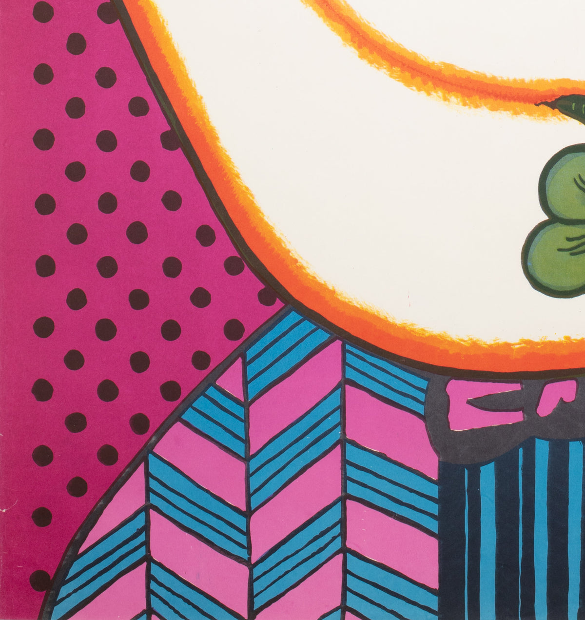 Cyrk Clown 1974 Polish Circus Poster, Bocianowski - detail