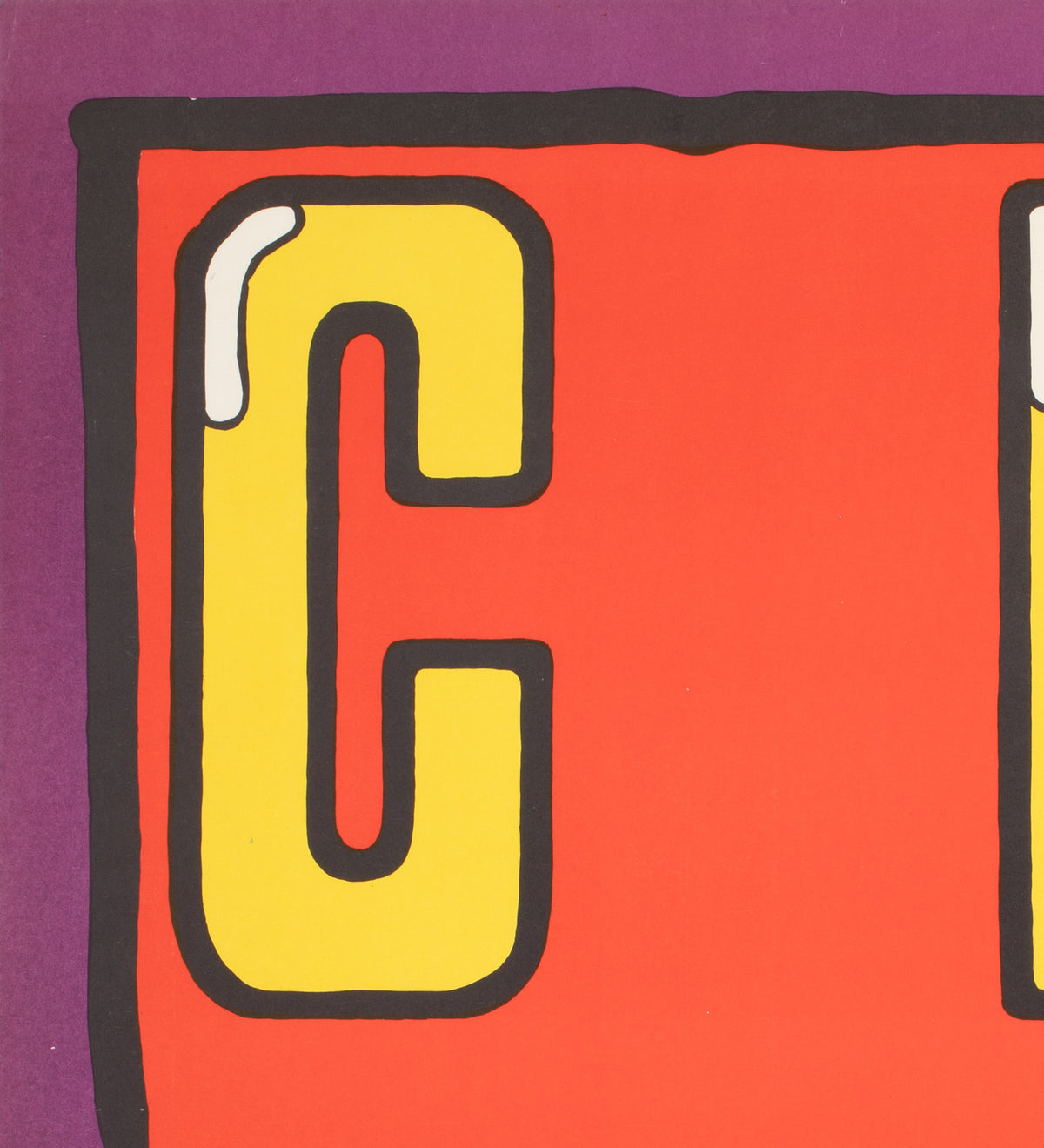 Cyrk Clown With Slingshot 1974 Polish Circus Poster, Mlodozeniec - detail