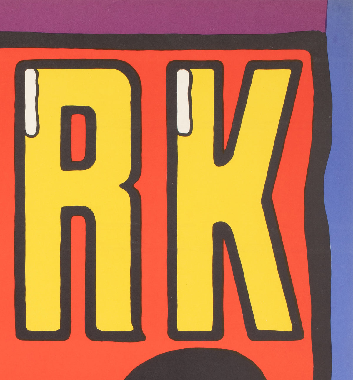 Cyrk Clown With Slingshot 1974 Polish Circus Poster, Mlodozeniec - detail