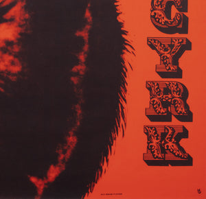 Cyrk Dancer With Horse 1965 Polish Circus Poster, Danuta Zukowska - detail