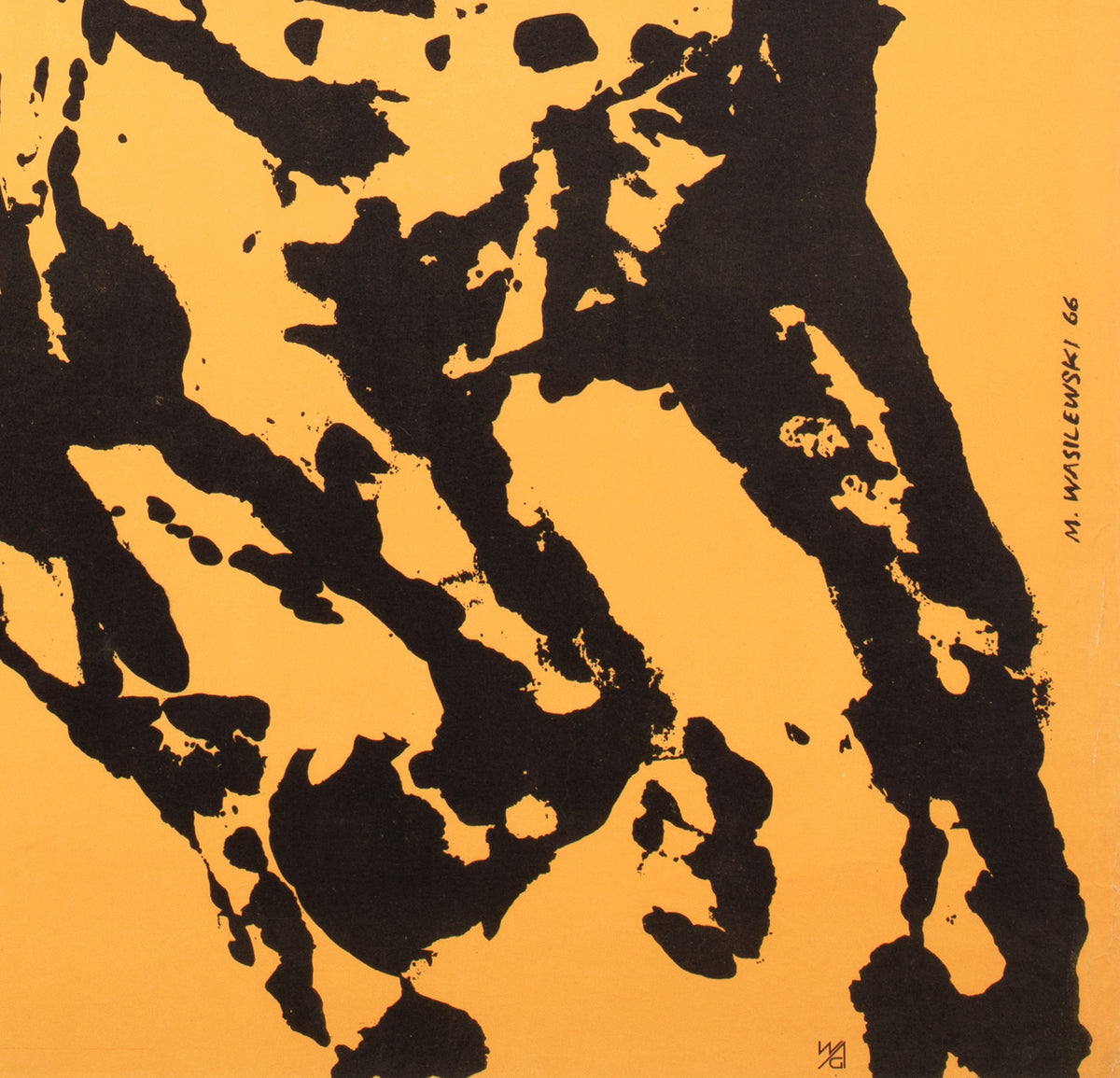 Cyrk Dancer on Horseback 1966 Polish Circus Poster, Wasilewski - detail