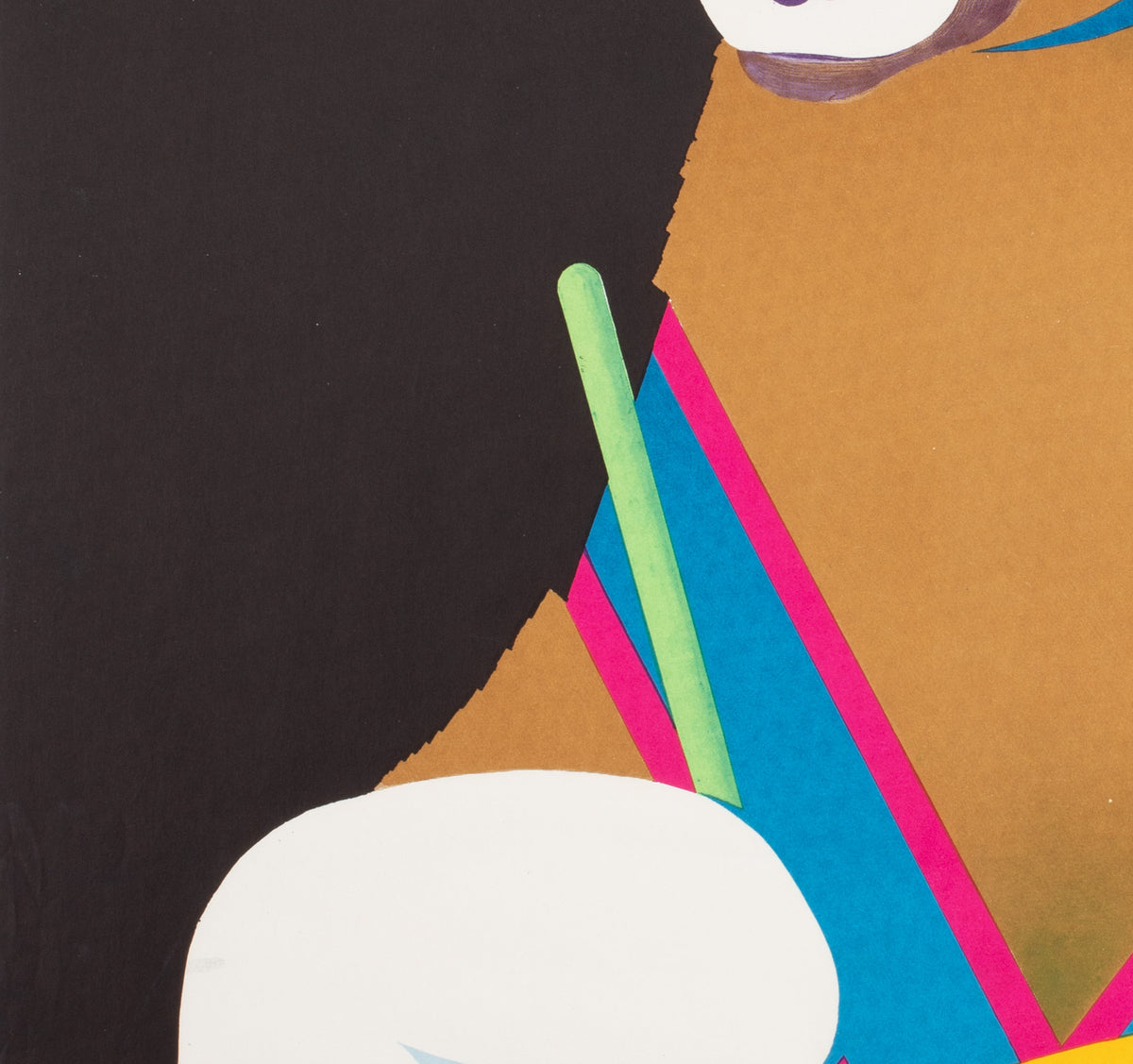 CYRK Drumming Bear 1975 Polish Circus Poster, Majewski - detail