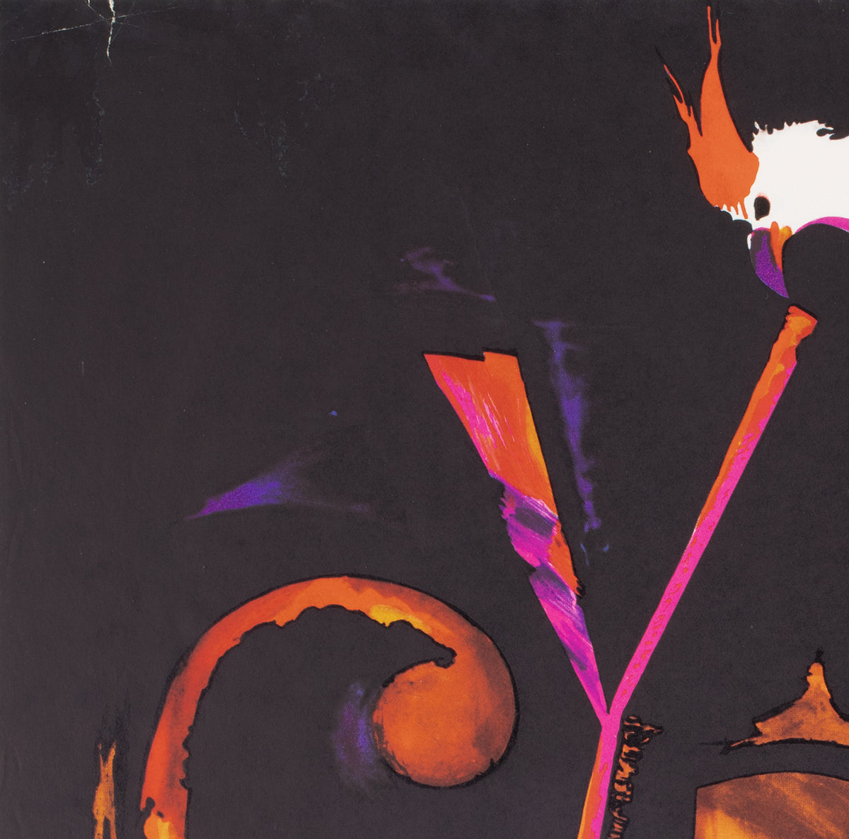 Cyrk Drumming Poodle and Parrot c1965 Polish Circus Poster, Baczewska - detail