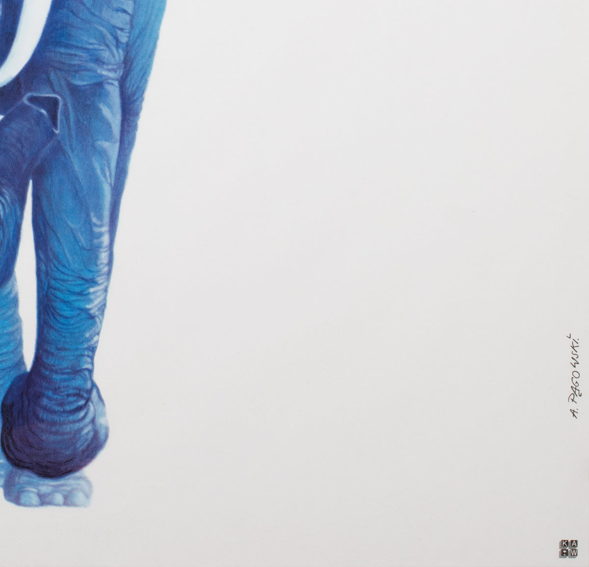 Cyrk Elephant Butterfly 1979 Polish Circus Poster, Pagowski - detail