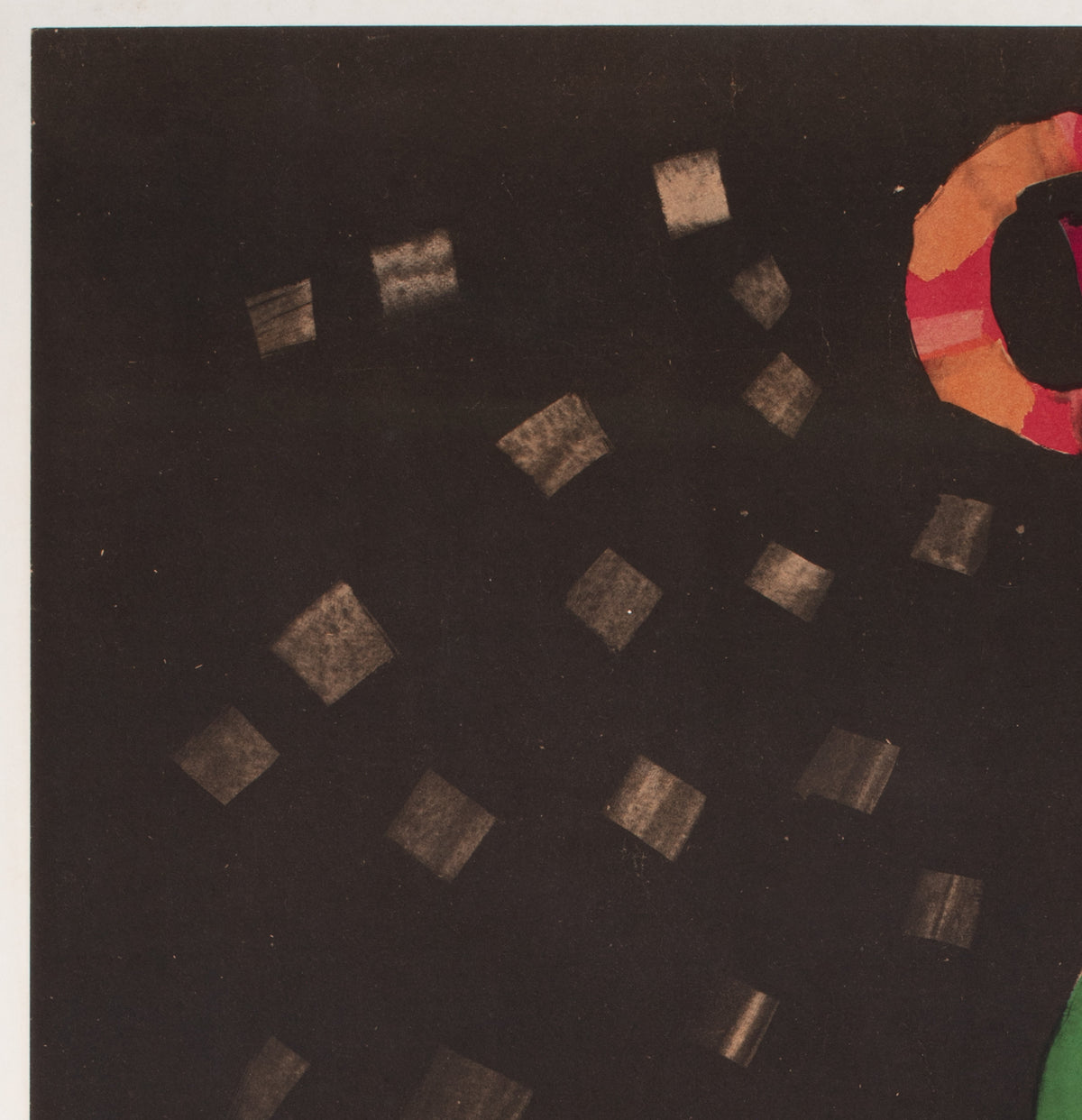 Cyrk Elephant Riding Acrobat 1962 Polish Circus Poster, Cieslewicz - detail