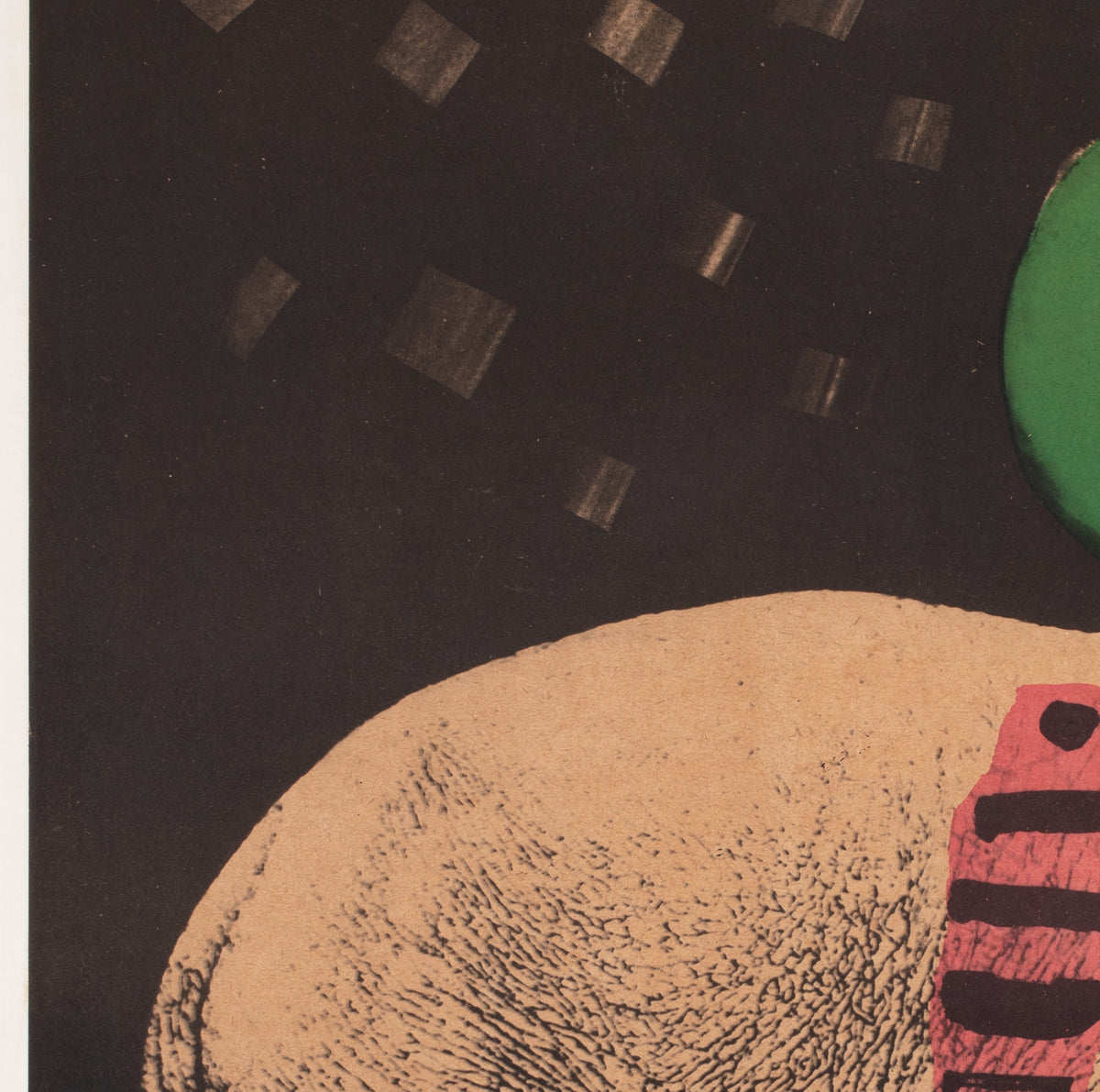 Cyrk Elephant Riding Acrobat 1962 Polish Circus Poster, Cieslewicz - detail