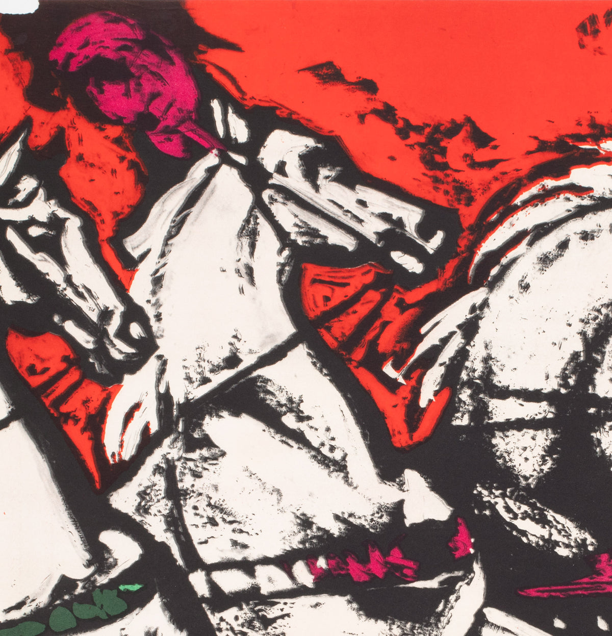 Cyrk Four Horses of the Apocalypse 1965 Polish Circus Poster, Jodlowski - detail