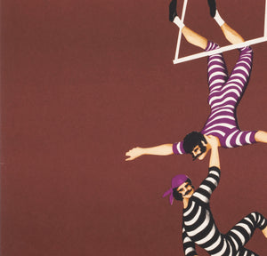 Cyrk Hanging Acrobats 1975 Polish Circus Poster, Jan Kotarbinski - detail