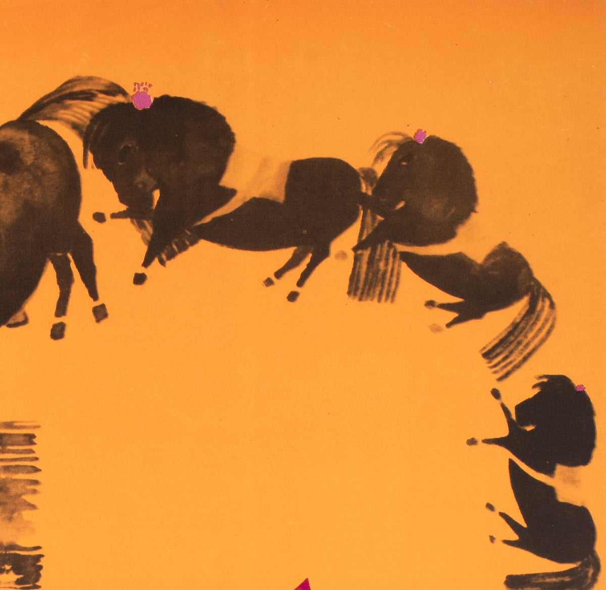 Cyrk Horse Trainer 1966 Polish Circus Poster, Danuta Zukowska - detail